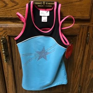 Custom Cheer dance gymnastics athletic tank girl